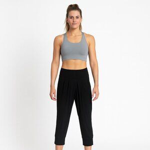 Lululemon With The Flow Crop Joggers Black Size 4 Seamless Yoga Capri Pants